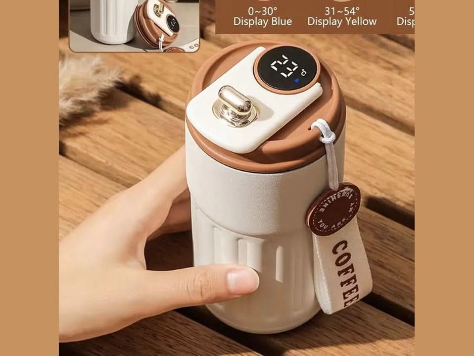 Smart Thermos Bottle LED Temperature Display Coffee Cup 316 Stainless Steel Tumbler Mug Portable Vacuum Flasks Thermoses